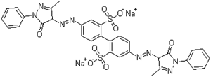 [1,1'-Biphenyl]-2,2'-disulfonicacid,4,4'-bis[2-(4,5-dihydro-3-methyl-5-oxo-1-phenyl-1H-pyrazol-4-yl)diazenyl]-,sodium salt (1:2)